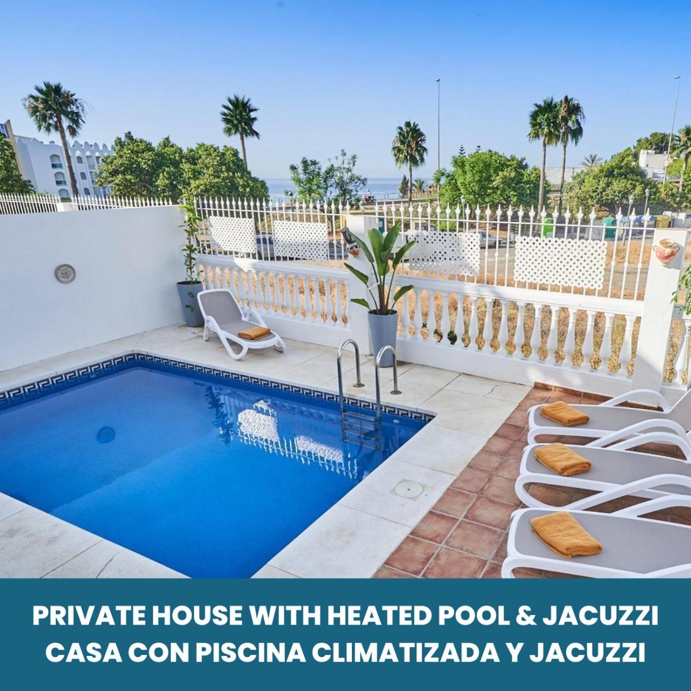 Villa Pura - Private Jacuzzi & Heated Pool Nerja Buitenkant foto